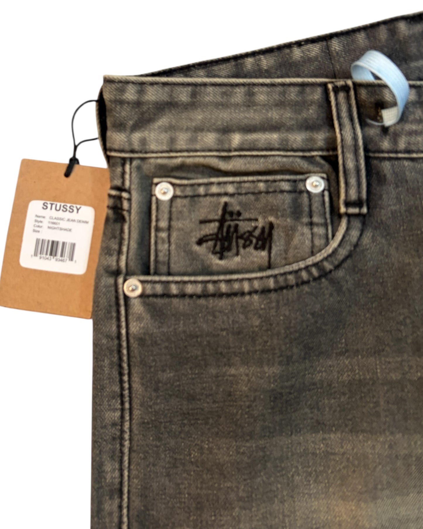 "Latest Release" STUSSY Super Wide Baggy Denim - Dusty Grey