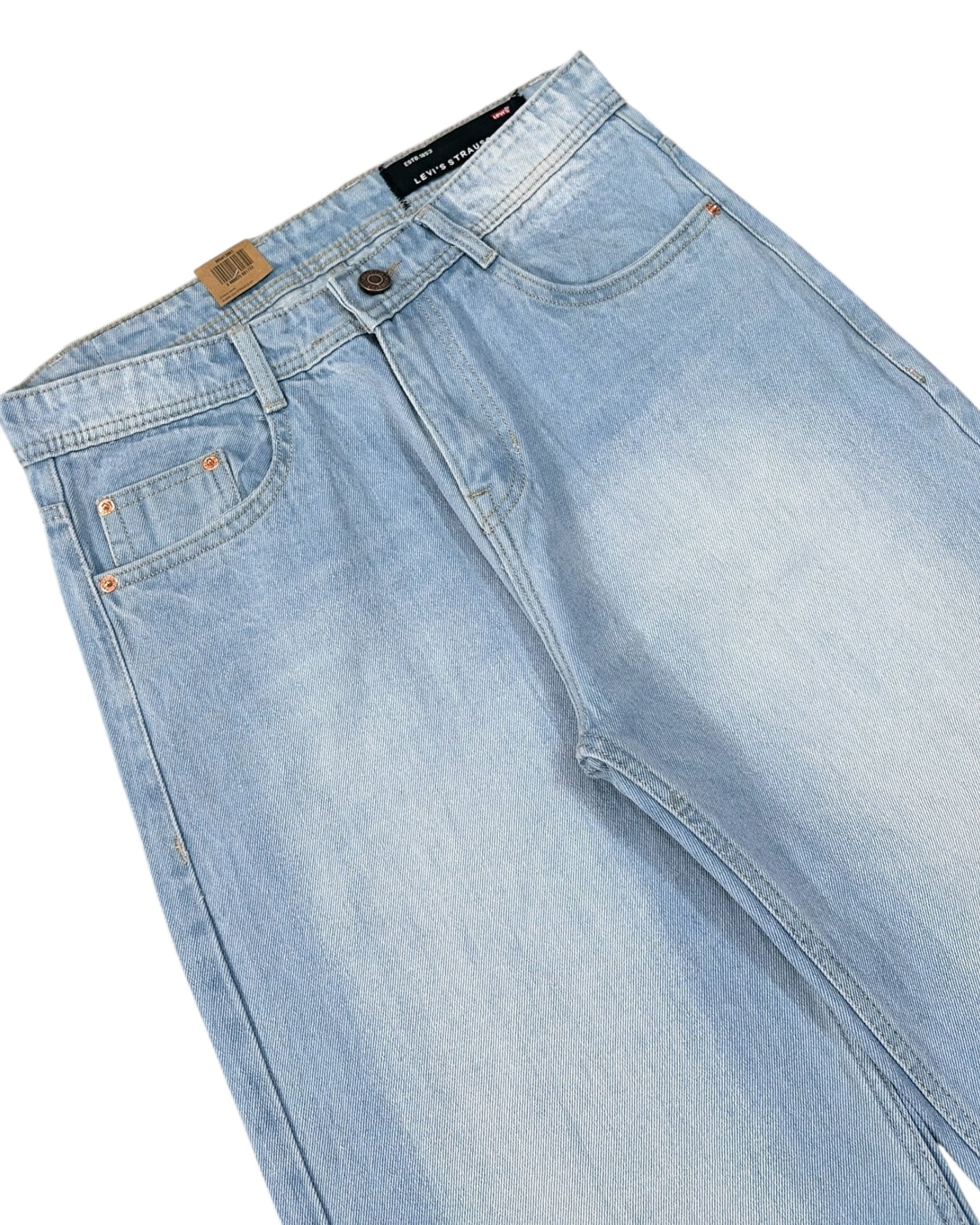 Ice Storm Wash Baggy Wide Fit Jeans