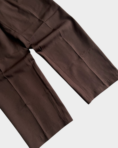 Baggy Pleated Trouser - Brown