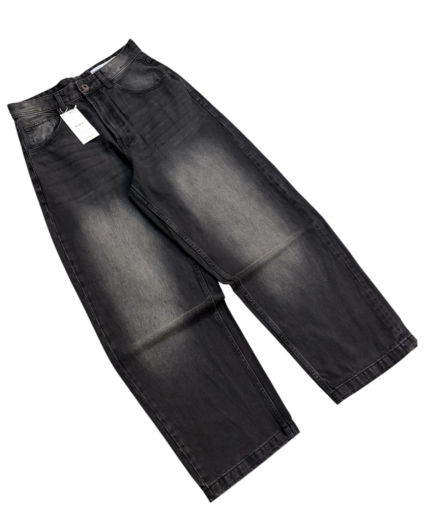 Original Extra Baggy Premium Denim - Fully Faded Black