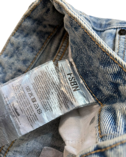Original Star Frayed Baggy Jeans - Blue