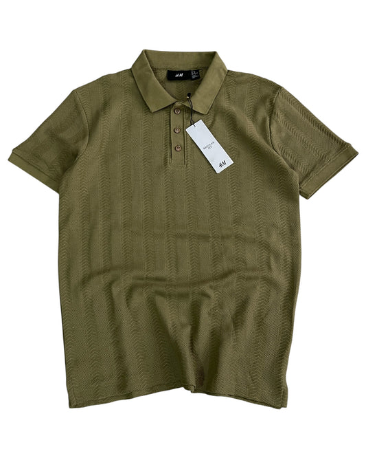 Knitted Cotton T-shirt - Green