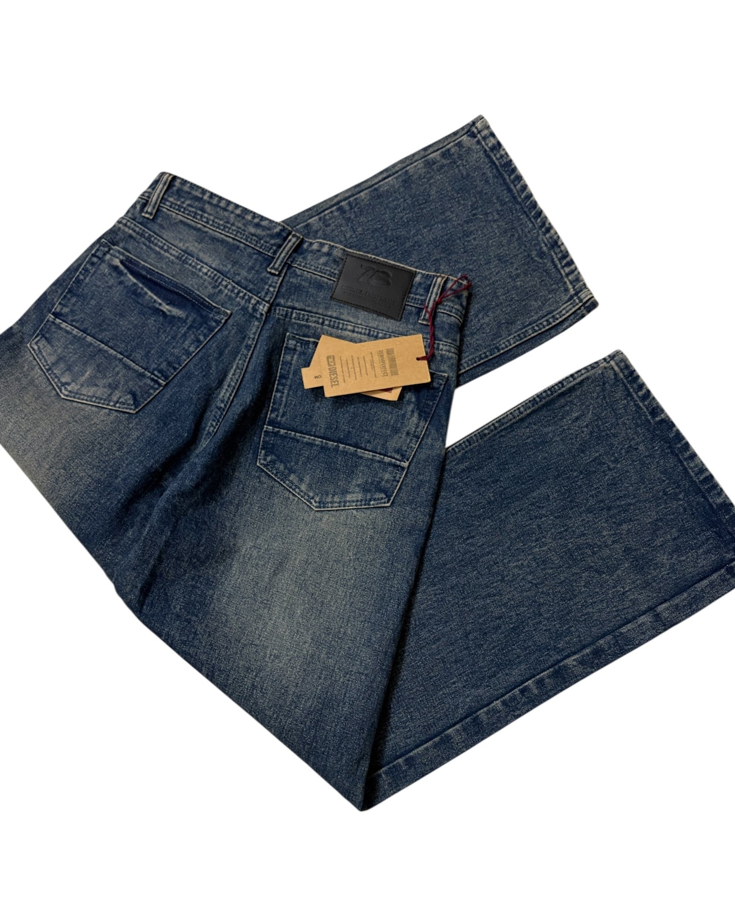 Dusty Vintage Blue Wide Fit Jeans