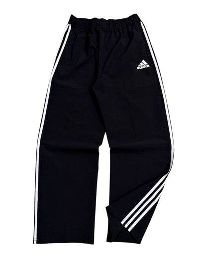 Relaxed Straight Stripes Track Pant - Black White