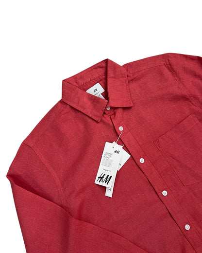 Brick Red Relaxed Fit Shirt