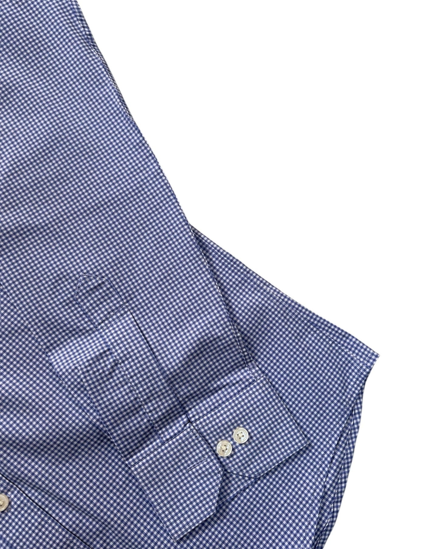 Micro-check Cotton Shirt - Deep Purple