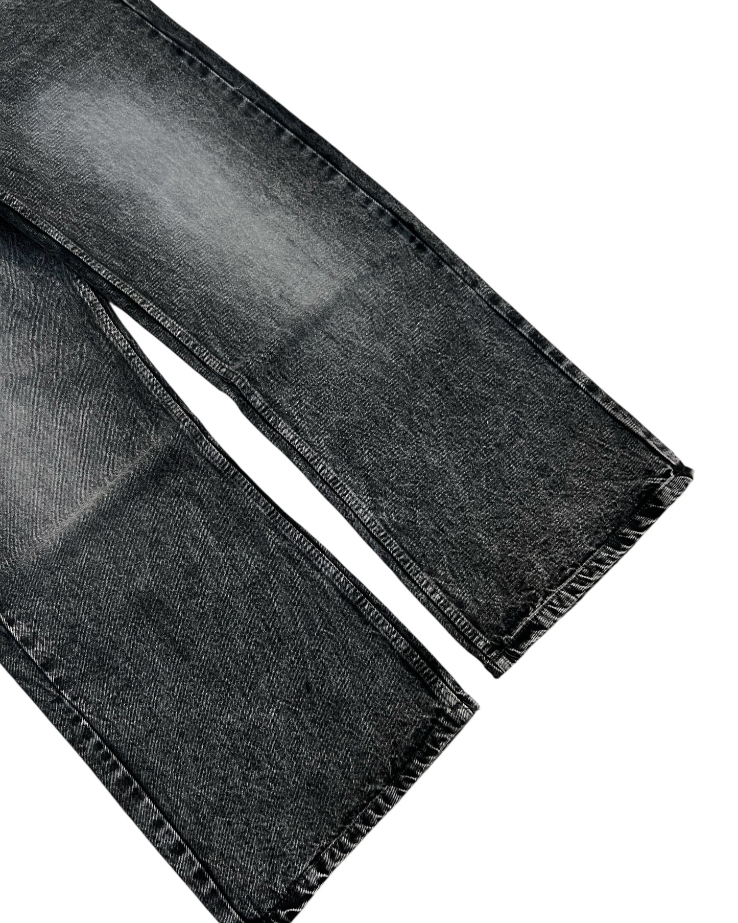 Grunge Grey Wide Fit Denim