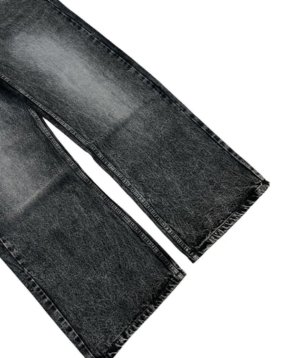 Grunge Grey Wide Fit Denim