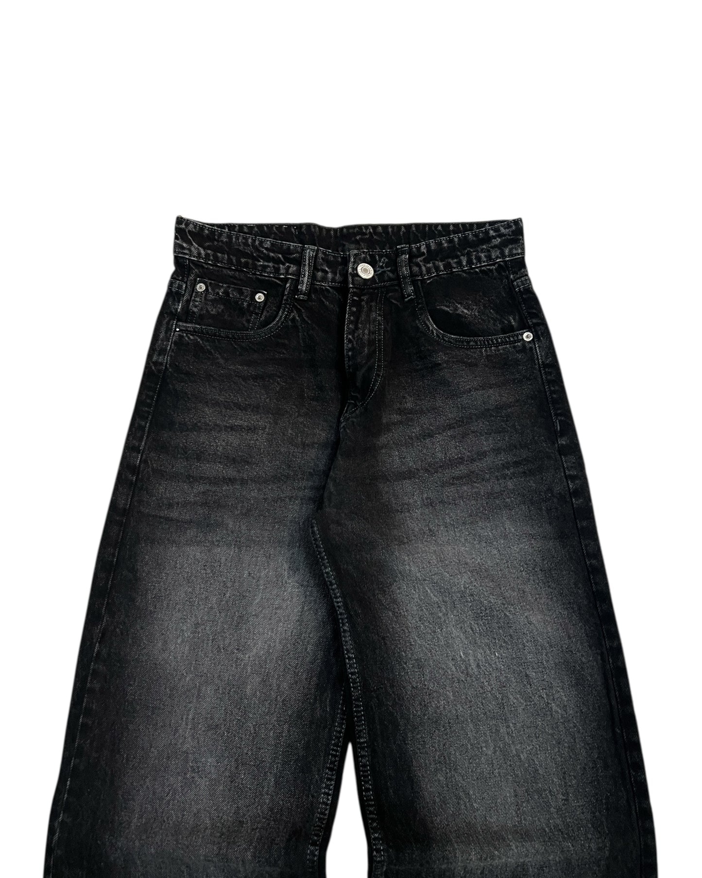 Dark Carbon Wash Wide Fit Denim