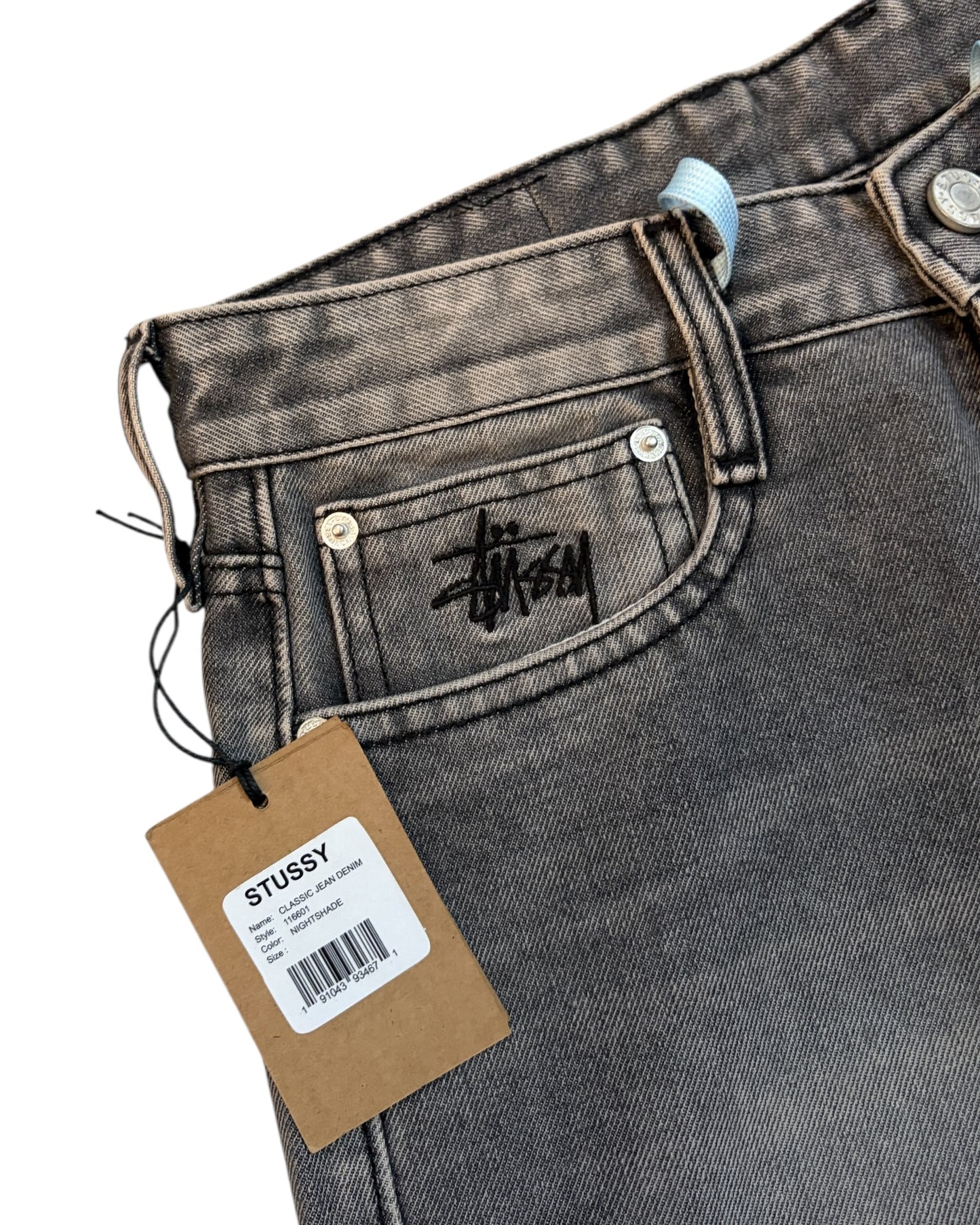 "Latest Release" STUSSY Super Wide Baggy Denim - Tinted Grey