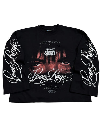 Waffle Boxy Fit T-shirt - Love Rage
