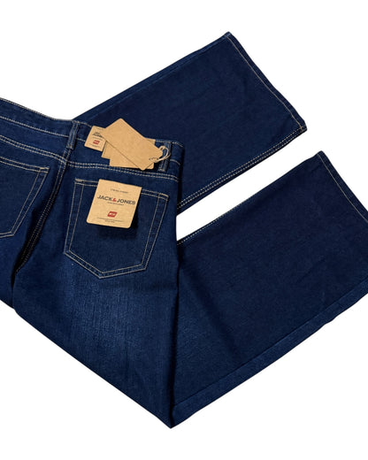 Dark Indigo Wide Fit Jeans