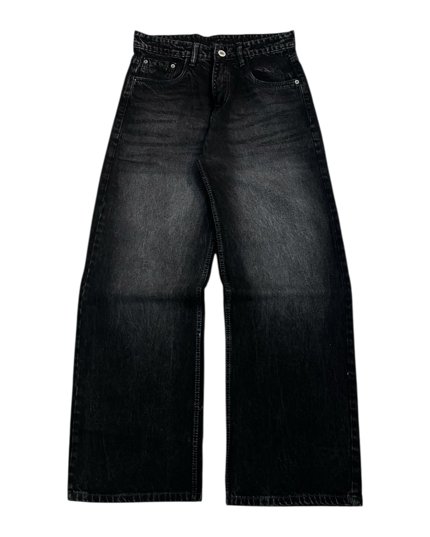 Dark Carbon Wash Wide Fit Denim