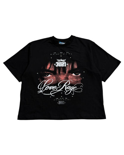 Boxy Fit Half Sleeve T-shirt - Love Rage