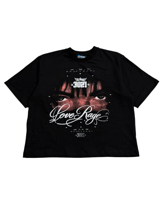Boxy Fit Half Sleeve T-shirt - Love Rage