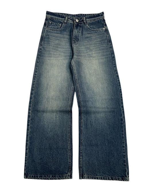 Blue Vintage Fade Wide Fit Denim