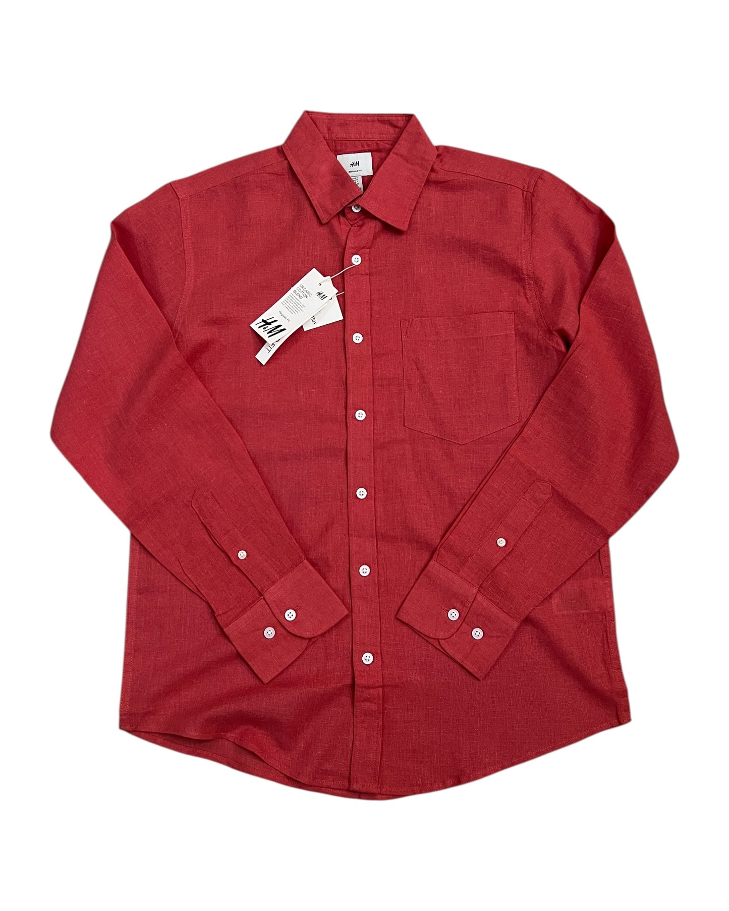 Brick Red Relaxed Fit Shirt
