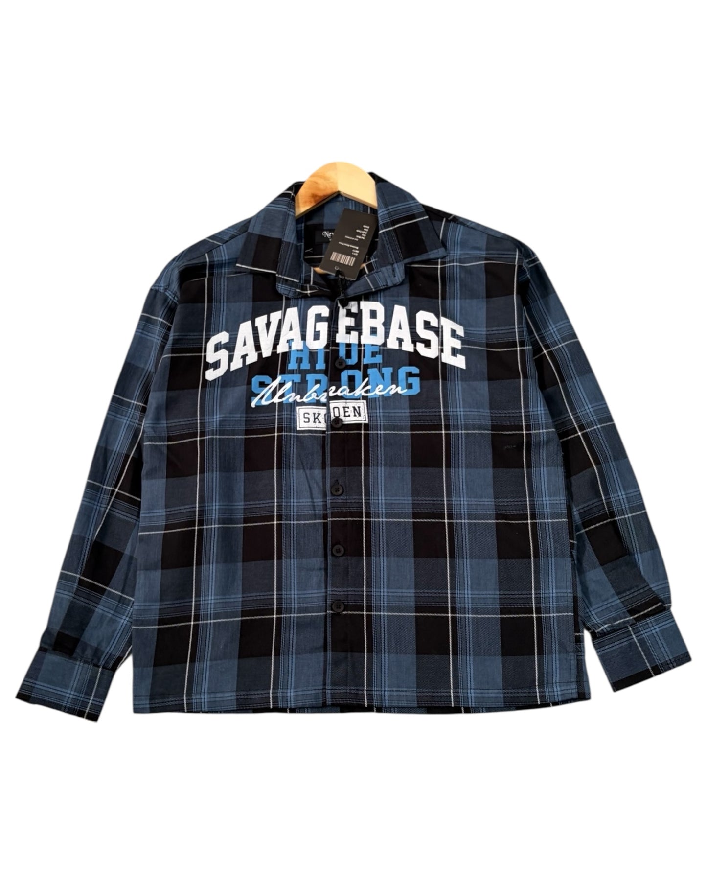 Blue Savage Base Boxy Check Shirt