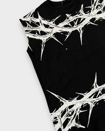 Dark Art Boxy Oversized Tank Top