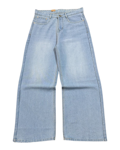 Light Blue Fade Wide Fit Jeans
