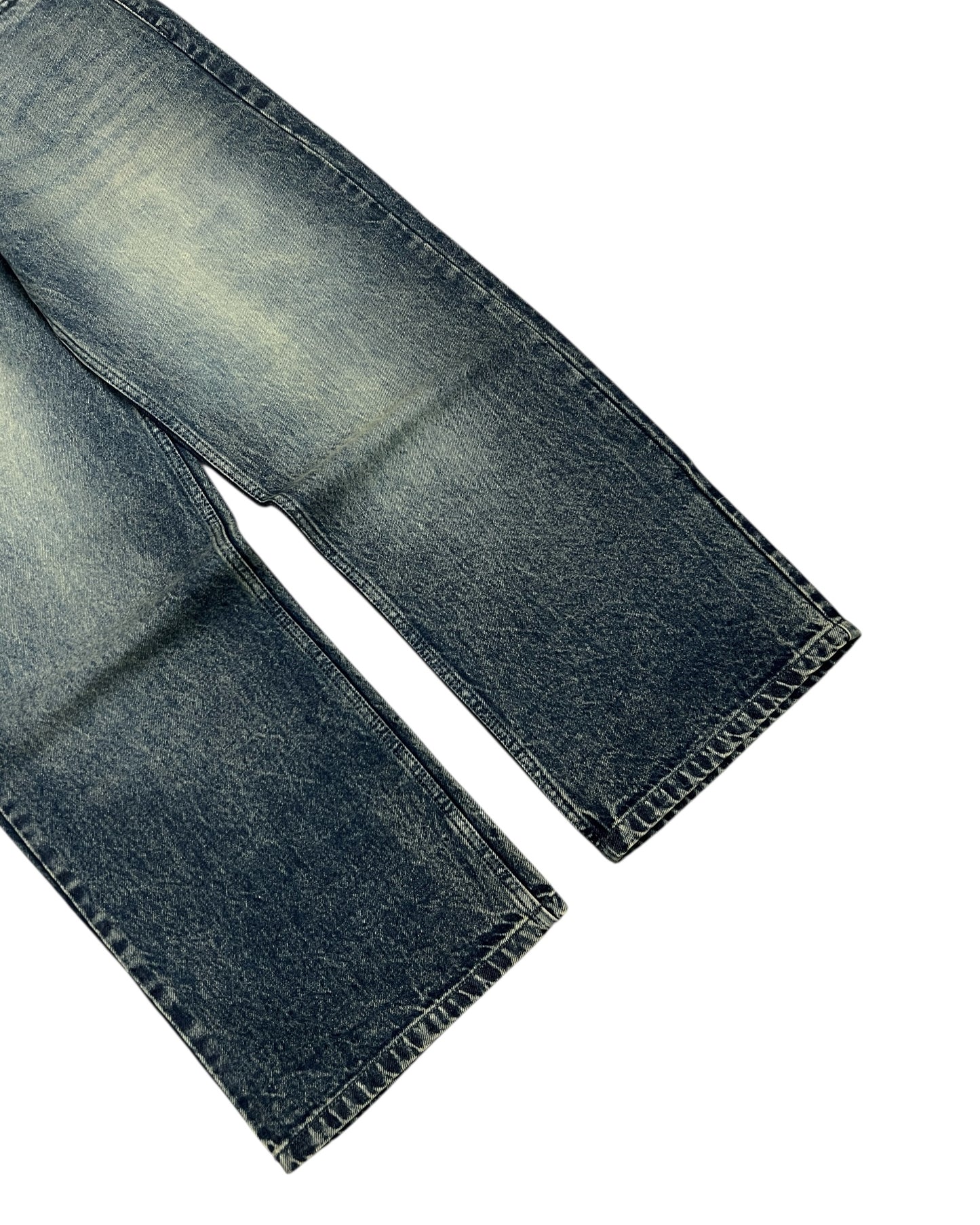 Smoky Vintage Wash Wide Fit Denim