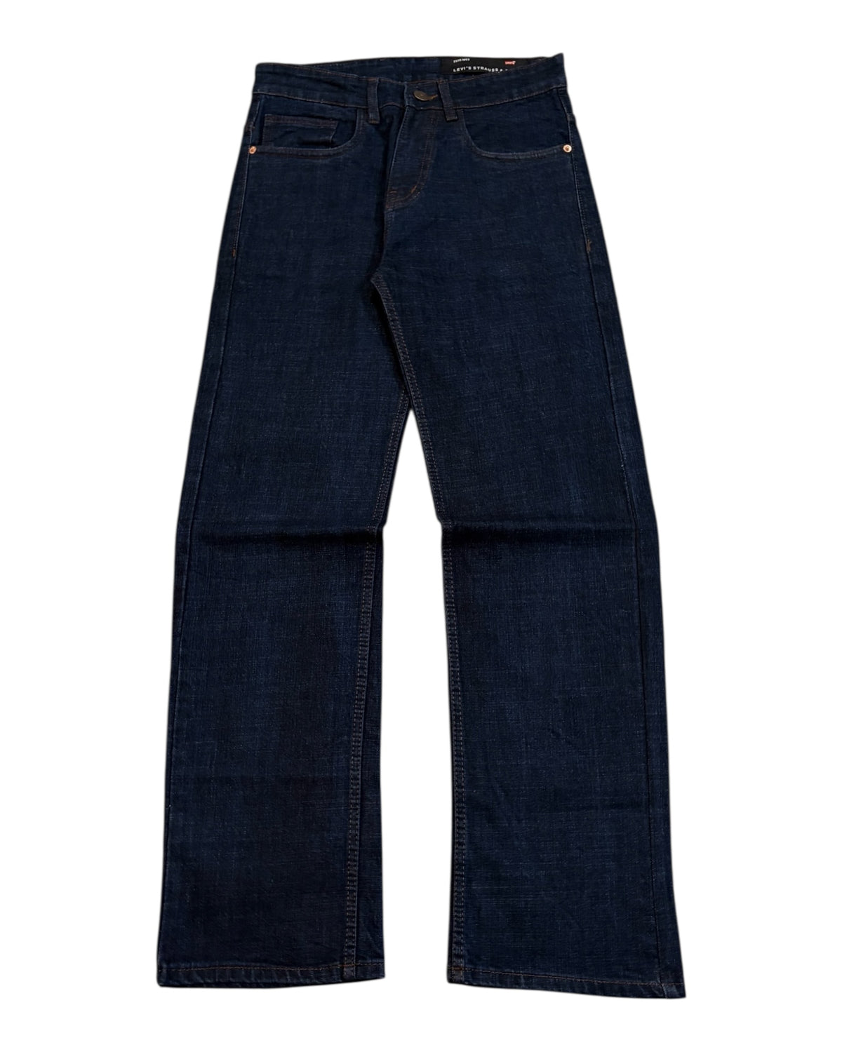 Raw Wash Straight Fit Jeans - Denim Blue