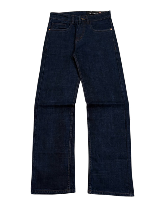 Raw Wash Straight Fit Jeans - Denim Blue
