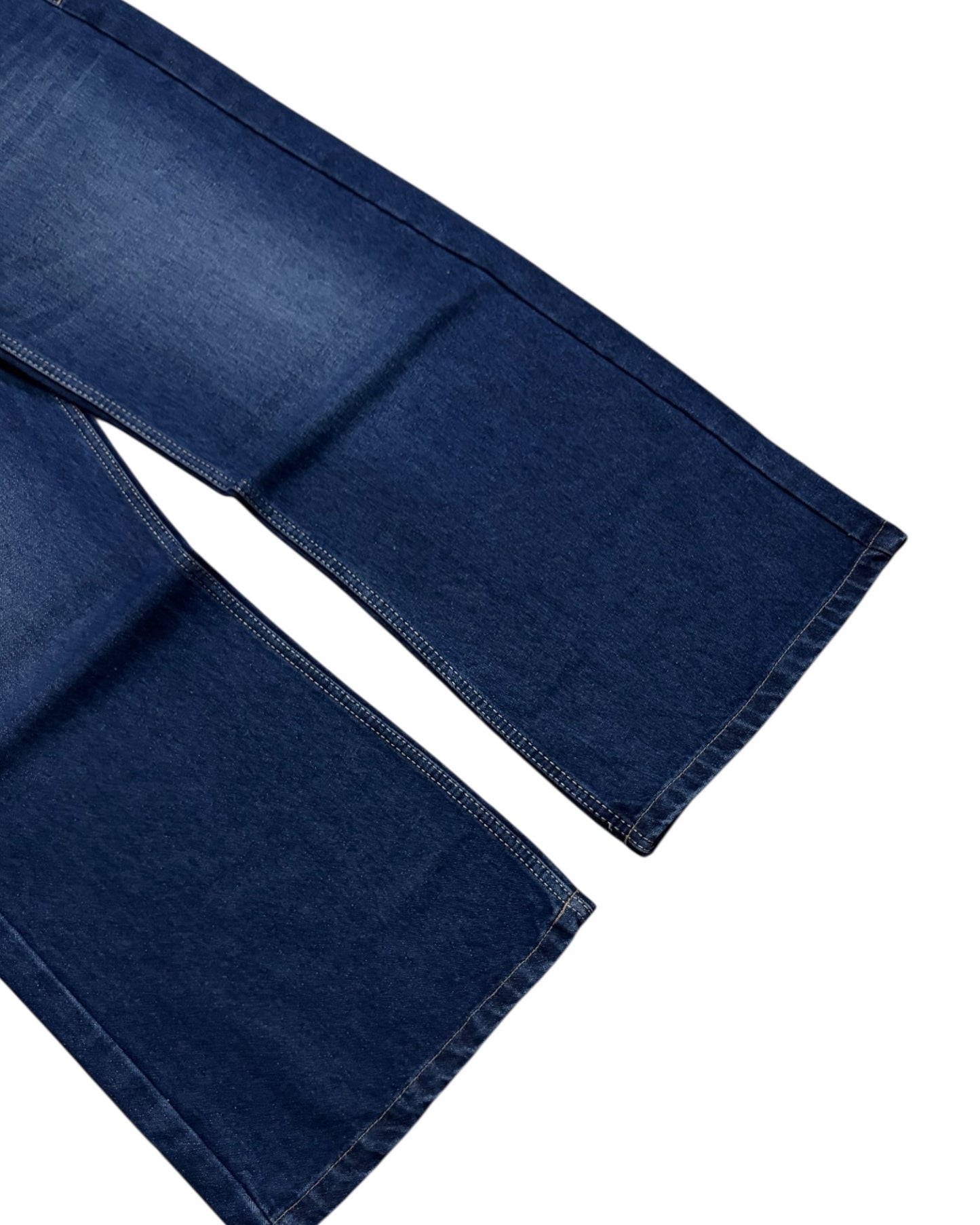 Indigo Wash Baggy Wide Fit Jeans