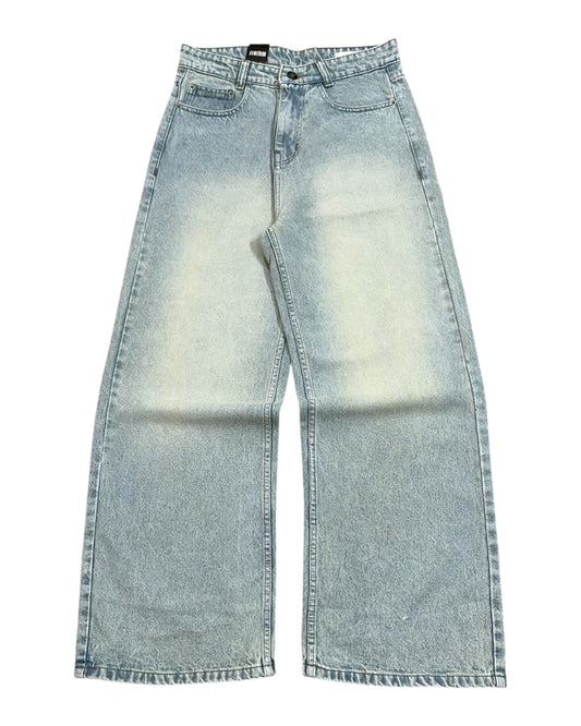 Sage Pale Green Super Baggy Wide Fit Jeans