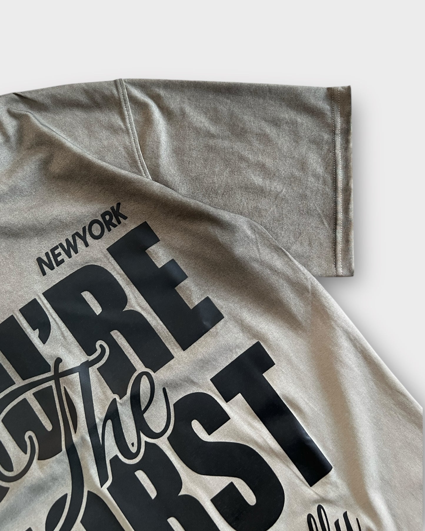 Gradient Wash 'You're The Worst" T-shirt - Dark Beige