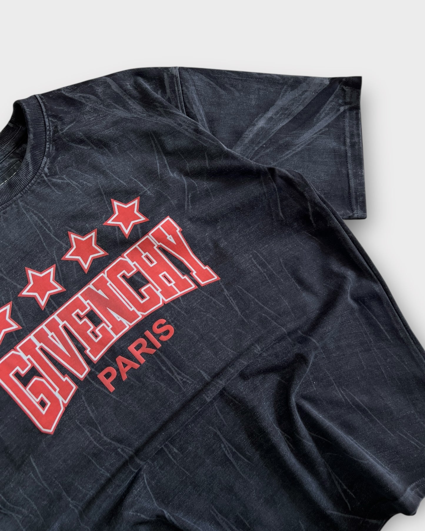 Washed Graphic T-shirt - Charcoal Black