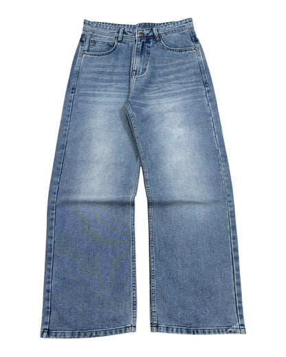 Light Blue Vintage Straight Wide Fit Jeans