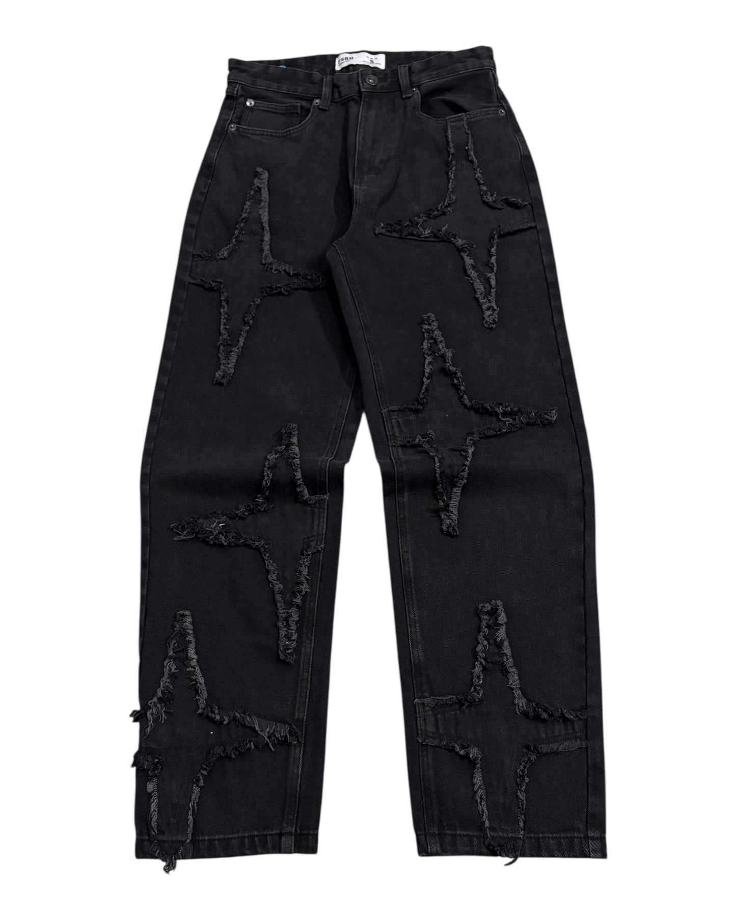 Original Star Frayed Baggy Jeans - Black