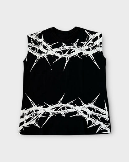 Dark Art Boxy Oversized Tank Top