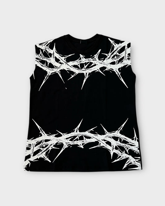 Dark Art Boxy Oversized Tank Top