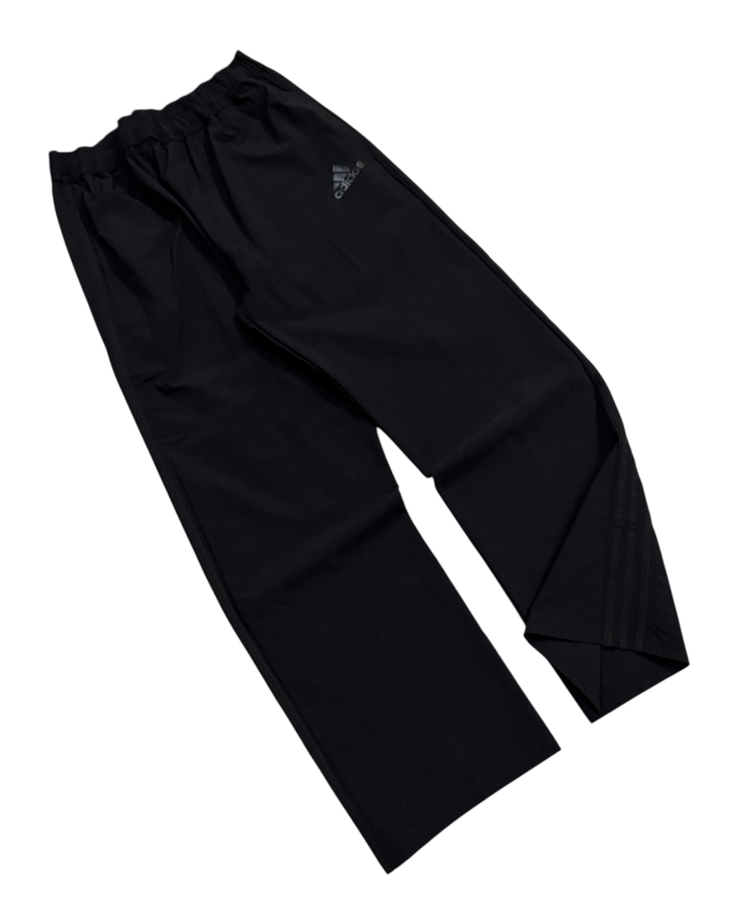 Relaxed Straight Stripes Track Pant - Full Black