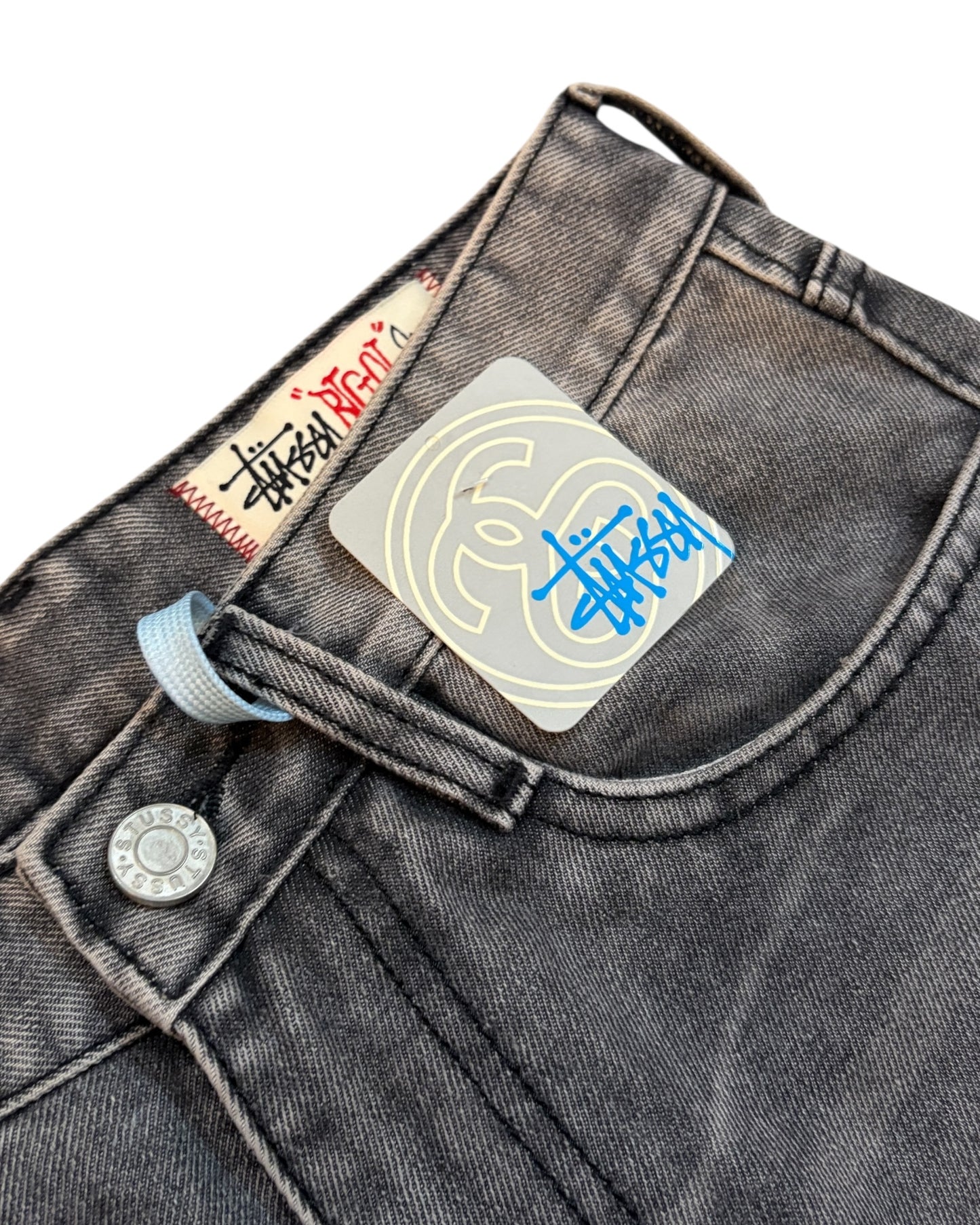 "Latest Release" STUSSY Super Wide Baggy Denim - Tinted Grey