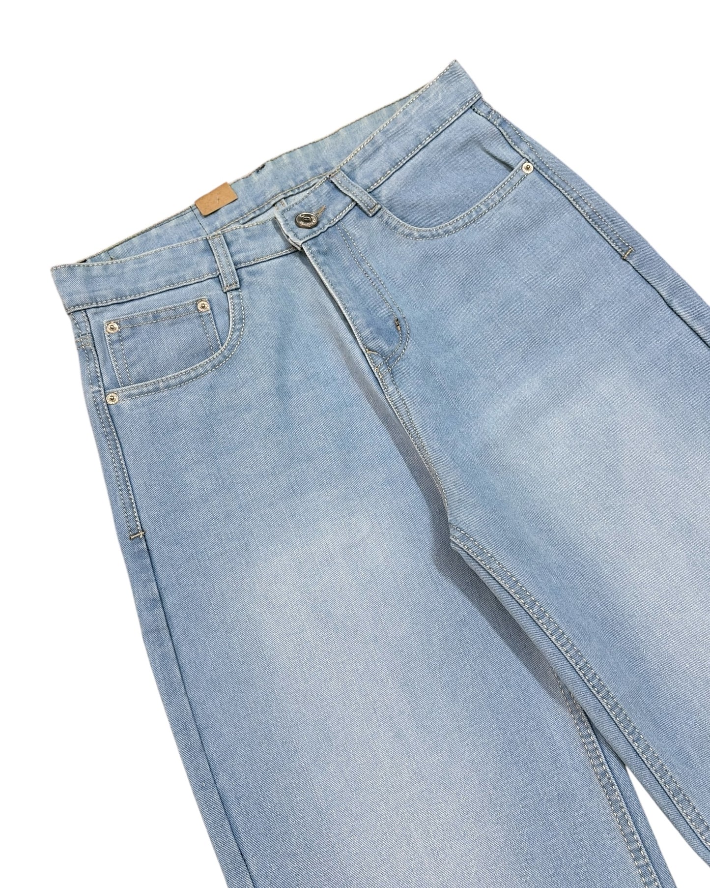 Light Blue Fade Wide Fit Jeans