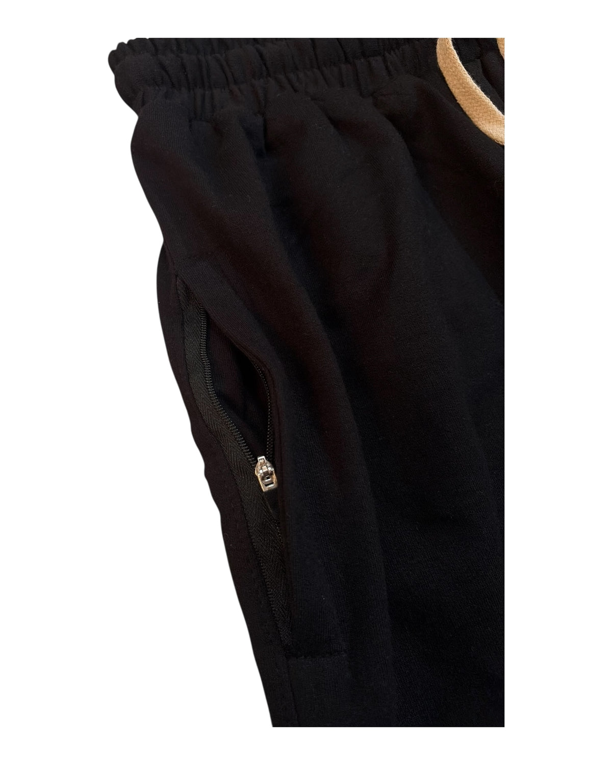 Baggy Cotton Sweatpants 300 GSM - Black