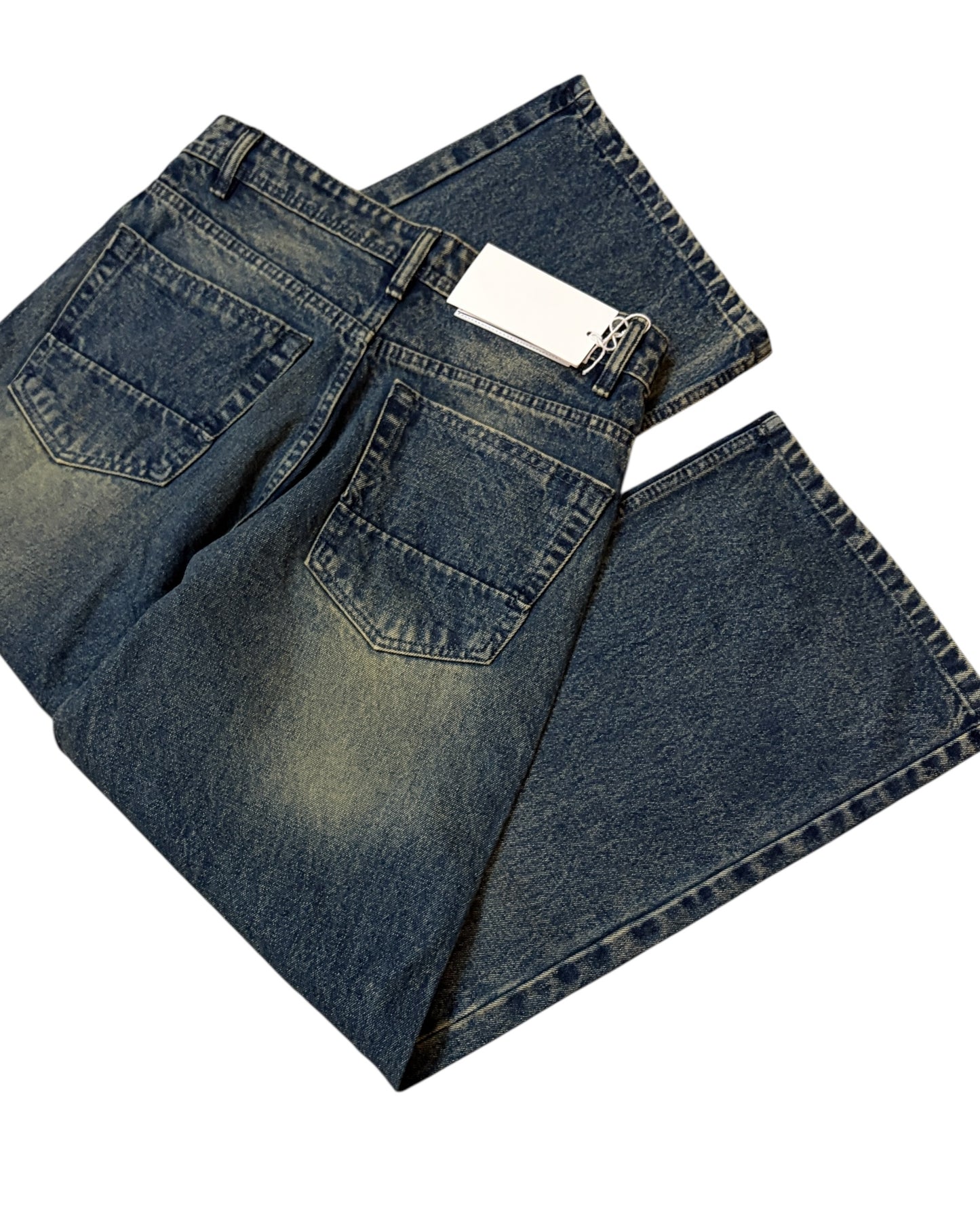 Smoky Vintage Wash Wide Fit Jeans