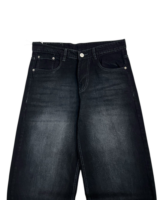 Black Wash Wide Fit Denim