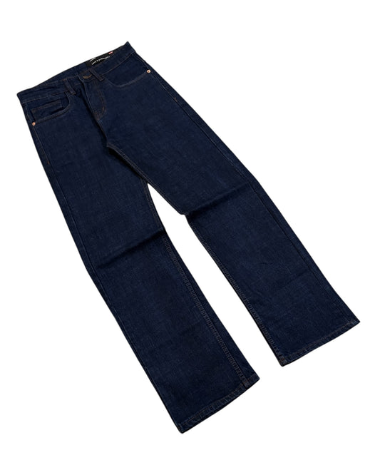 Raw Wash Straight Fit Jeans - Denim Blue