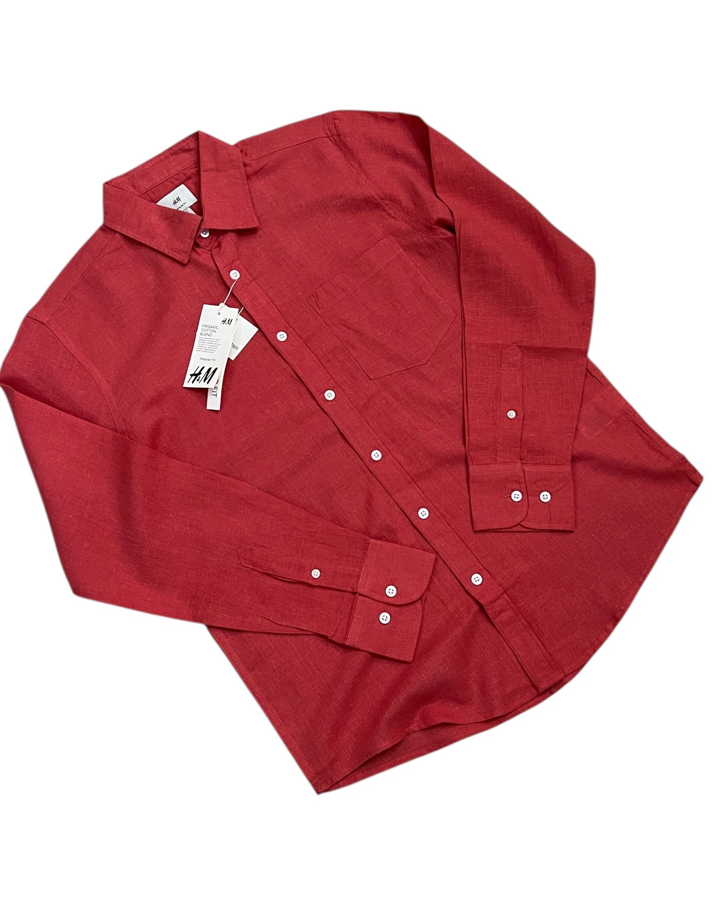 Brick Red Relaxed Fit Shirt