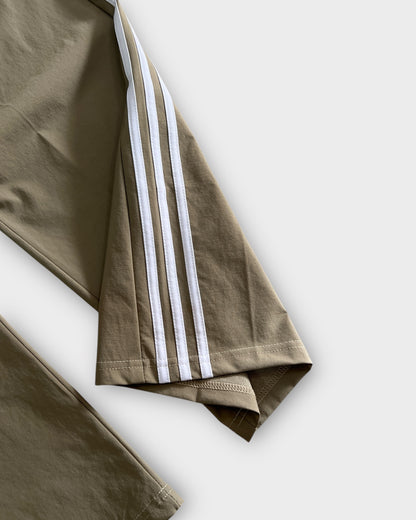 Baggy 3 Stripes Track Pant - Muted Khaki