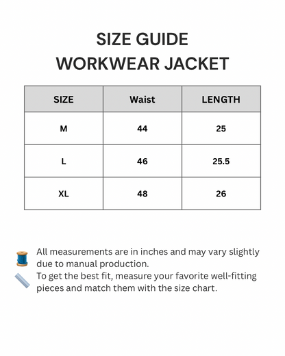 Workwear Boxy Cropped Jacket - Black