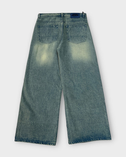 Green Tint Vintage Wide Leg Denim