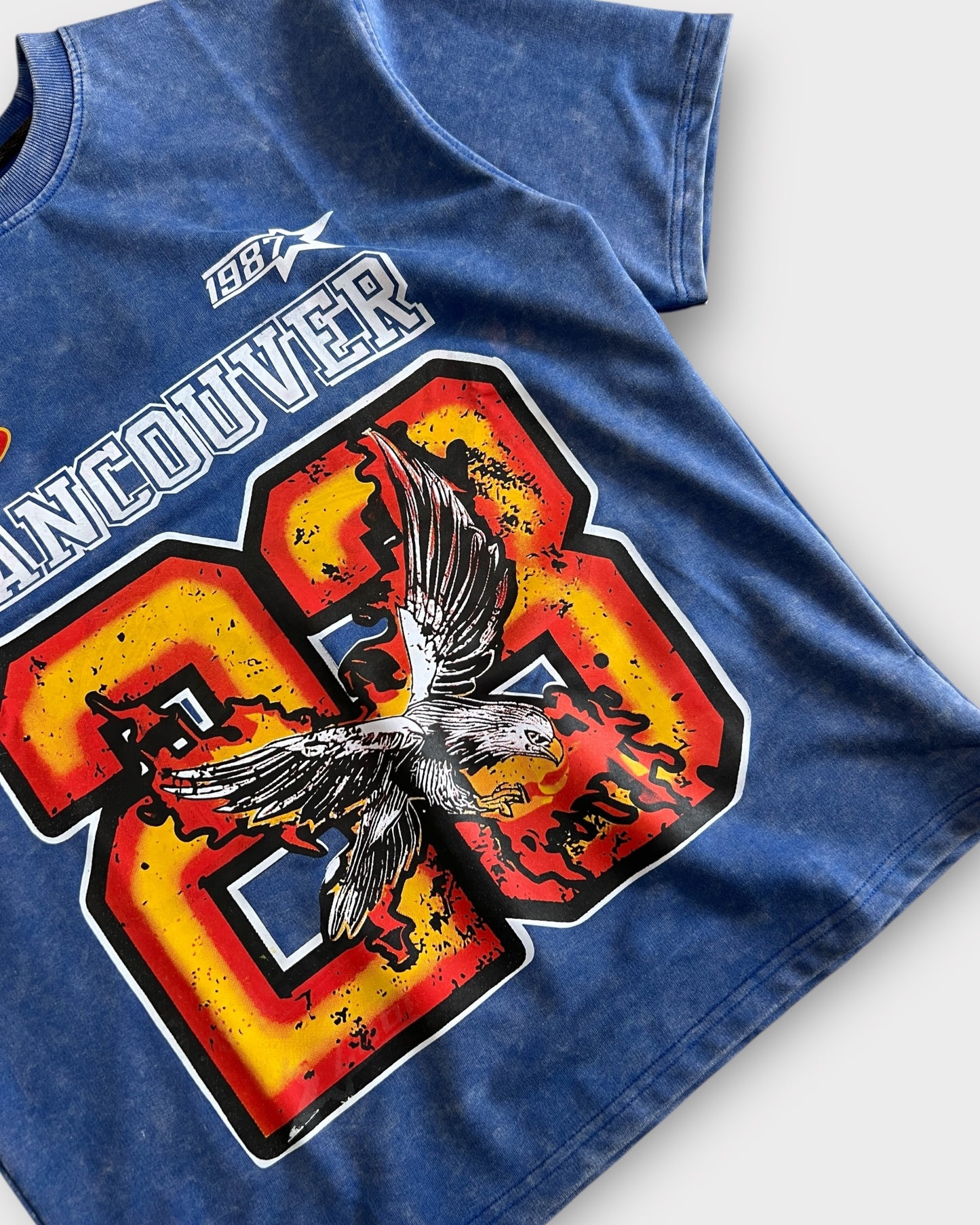Washed Graphic Heavyweight T-shirt - Vintage Blue
