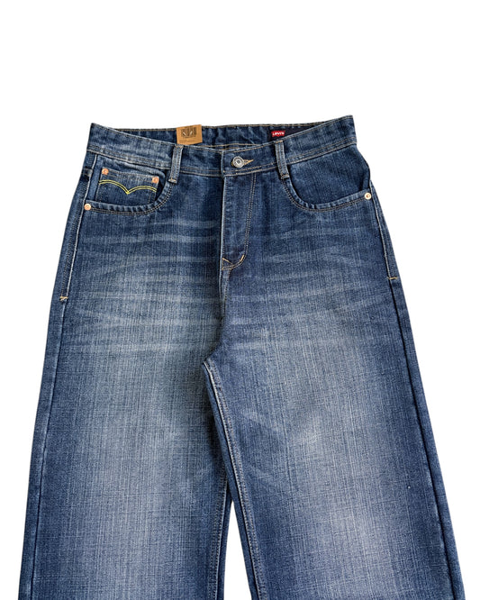 Classic Blue Wash Wide Fit Denim