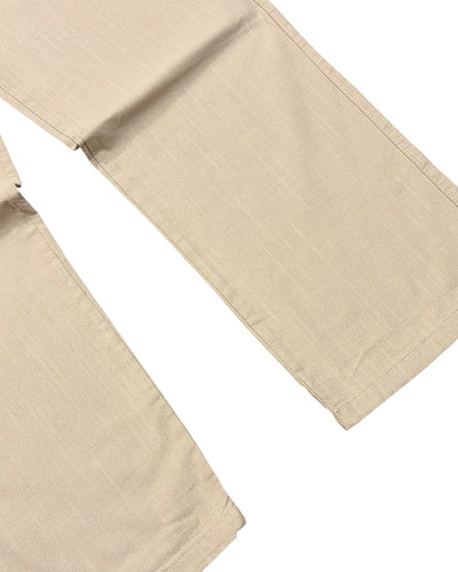 Linen Baggy Pants - Cream