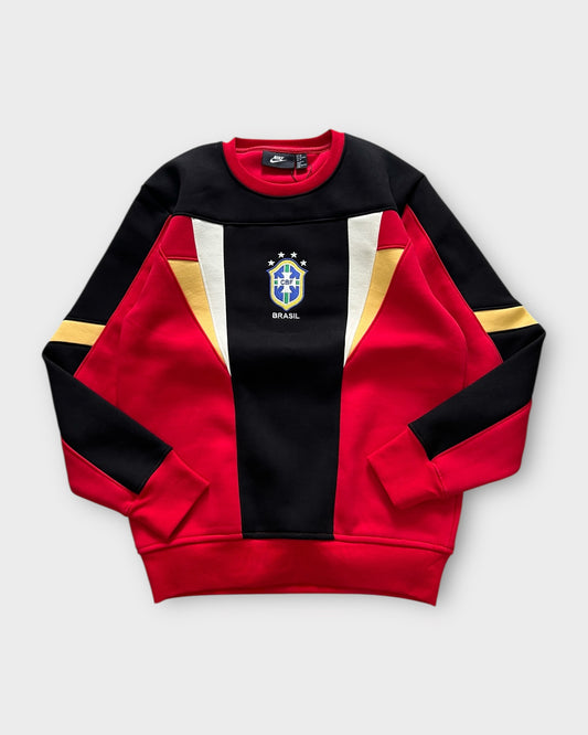 Team Brazil Panel Crewneck "400+ GSM" - Red/Black
